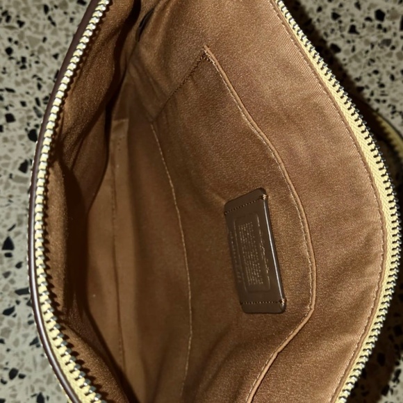 Coach Original Yellow Leather Crossbody Bag with Silver Hardware - Picture 6 of 8